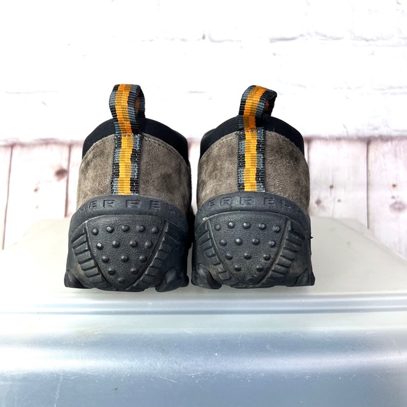 🚫SOLD! |•MERRELL•| Brown Suede Leather & Black Slip On Heavy Tread Shoes - Picture 5 of 10